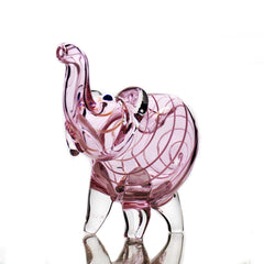 4" Pink Tube Elephant Hand Pipe