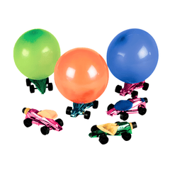 Colorful Car Balloon Racers (24 total cars in 2 bags) 77?› each
