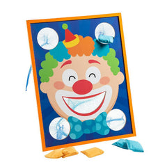 Clown Bean Bag Toss Game (Includes 5 Bean Bags)