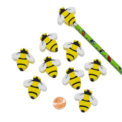 Bee Eraser Pencil Toppers (48 total toppers in 2 bags) 30?› each