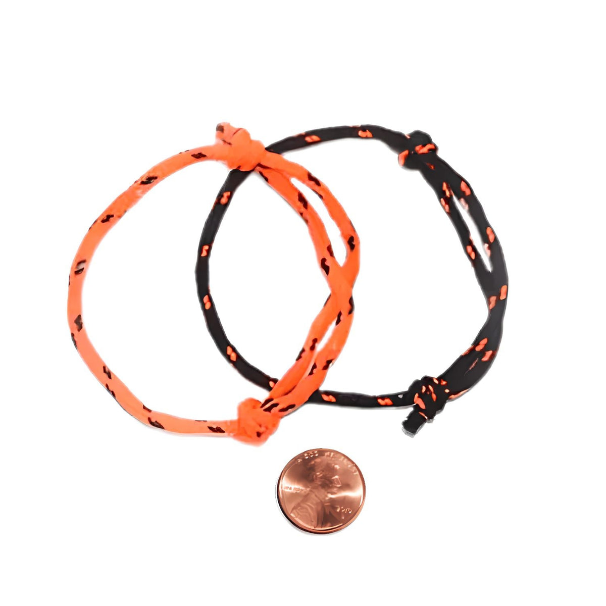 Black/Orange Rope Bracelets (144 total pieces in 2 package) 9?› each