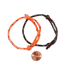Black/Orange Rope Bracelets (144 total pieces in 2 package) 9?› each