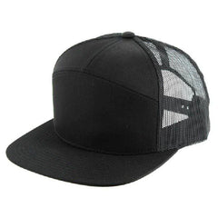 Kamel 707 7 Panel Flat  Adjustable Snapback Mesh Trucker Cap