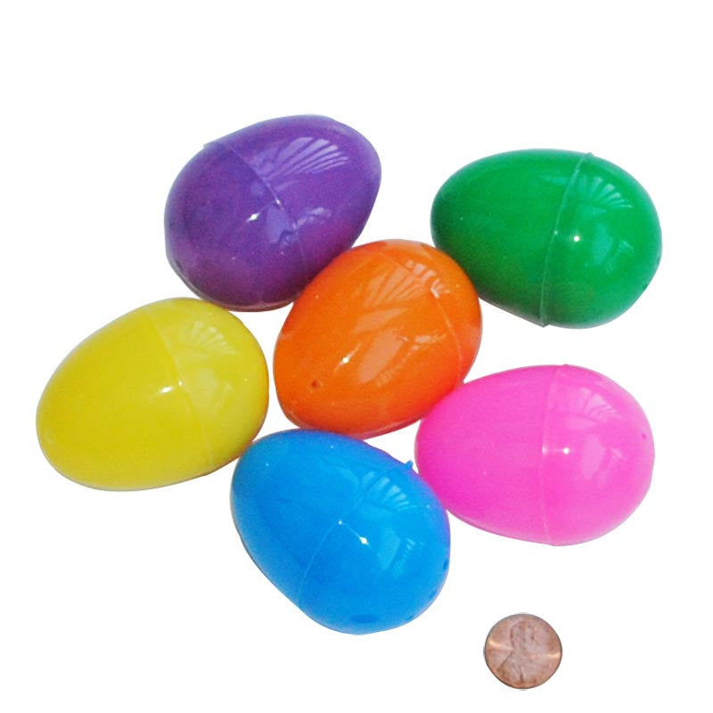 Bulk Bright Colored Plastic Eggs  (288 total eggs in 2 bags) 7?› each
