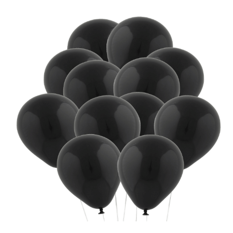 Black Latex Balloons (48 total balloons in 2 bags) 16?› each