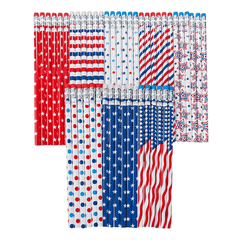 Wooden USA Flag Pencils (72/package) 25?› each