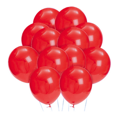 Red 12" Latex Balloons Bulk Package (50 balloon in 2 bags) 17?› each