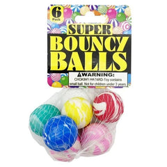 Bulk Rubber Bouncy Balls set | 1" Rubber Bouncy Ball 6 pack