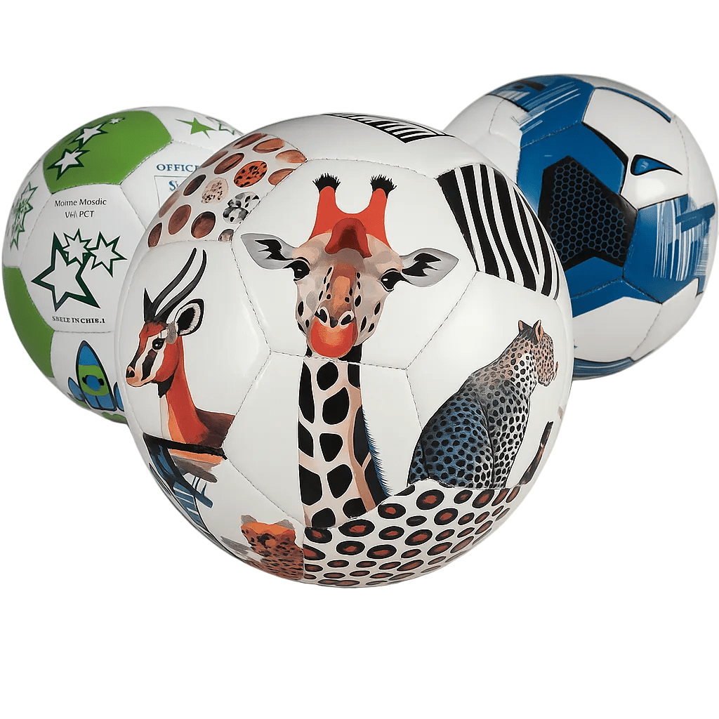 Bulk Size 4 PUL Soccer Balls -With Pump & 2 Needles-(Rolled & Shoebox Ready)