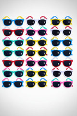 Bulk Wholesale 50 Pack Kids UV Sunglasses, Assorted Colors, Ages 3-6