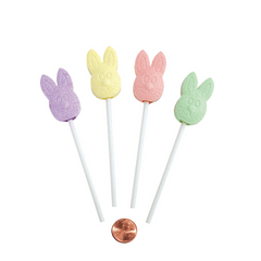 Bunny Shaped Sweet Tart Suckers (92 total suckers in 2 bags) 20?› each