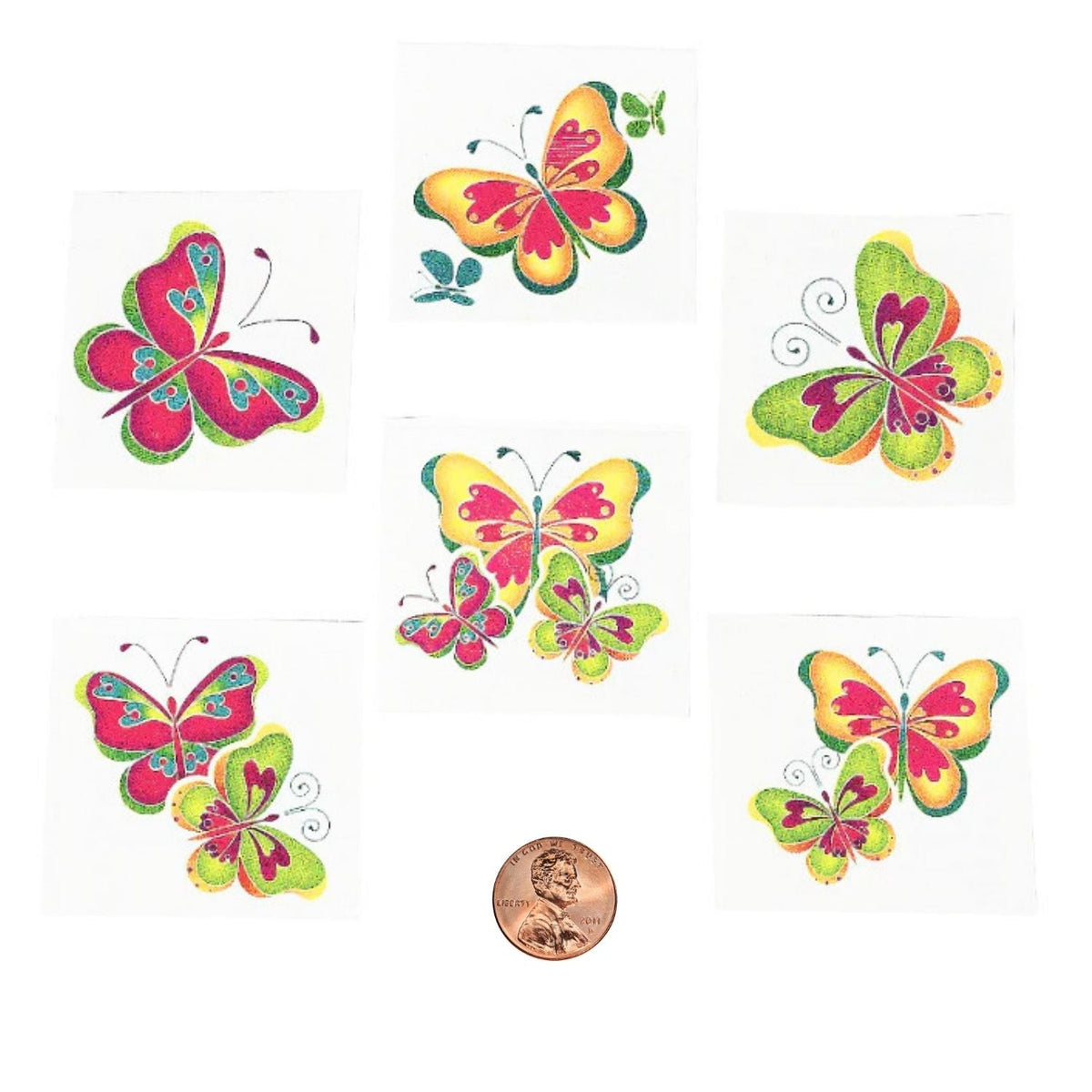 Butterfly Temporary Tattoos (144 total tattoos in 2 bags) 6?› each