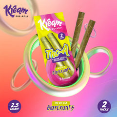 Grape Runtz THC-A(Industrial Hemp Derived) 2.5Gram Palm Leaf Pre Roll Box of 10 pouches, 2 rolls per pouch