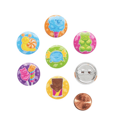 Mini Candy Critter Metal Buttons (96 total pieces in 2 bags) 11?› each