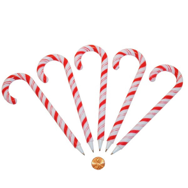 Candy Cane Shaped Pens (24 total pens in 2 bags) 78?› each