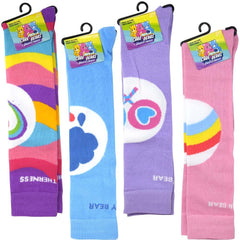 Care Bears Character Socks (4 Pairs) ƒ?? Soft Stretch Fit, Sizes 4ƒ??10