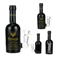 6" Mini Wine Bottle Baldacity with 14mm Male Bowl