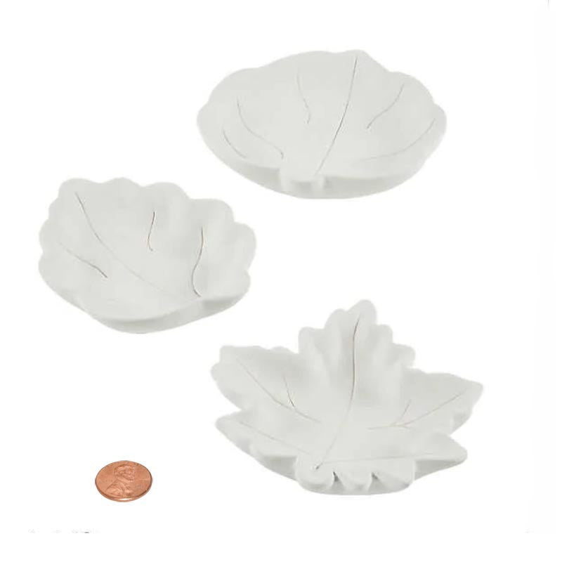 Ceramic Mini Leaf Plates (24 plates in 2 bags) $1.65 each