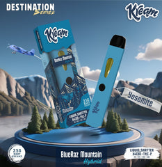 BlueRaz Mountain Industrial Hemp Derived Liquid Shatter+THC- A+THC-P+D8+HHC+CBD+CBG+H4CBD 2.5 Gram Disposable, Box of 8