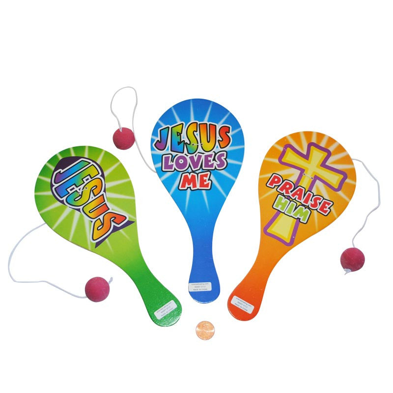 Christian Paddle Ball Games (24 total games in 2 bags) 73?› each
