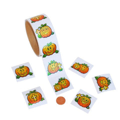 Christian Pumpkin Stickers (100 stickers per roll) 3?› each