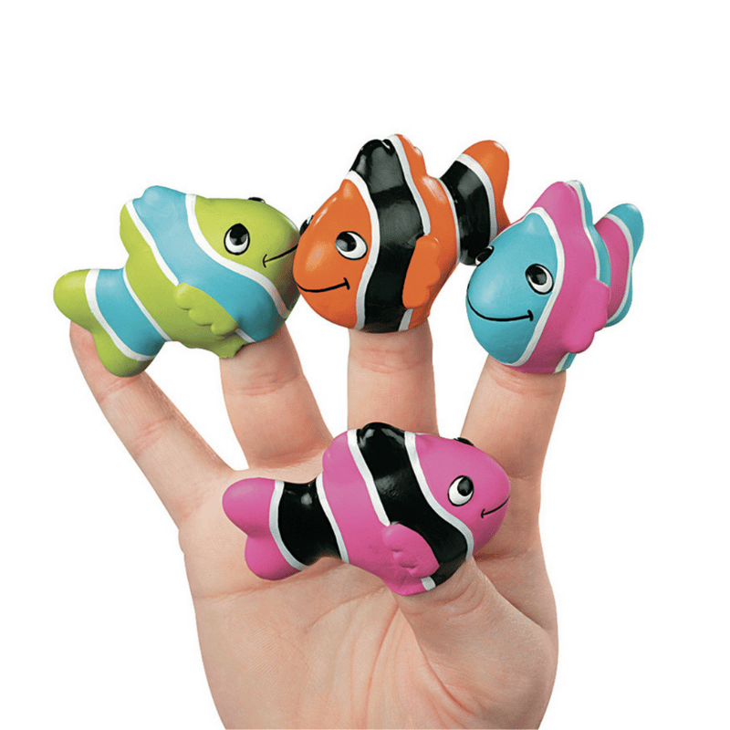 Mini Fish Finger Puppets (24 total finger puppets in 2 bags) 52?› each