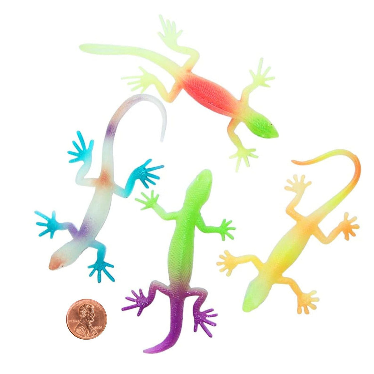 Colorful Glow in the Dark Lizards (12/package) 45?› each