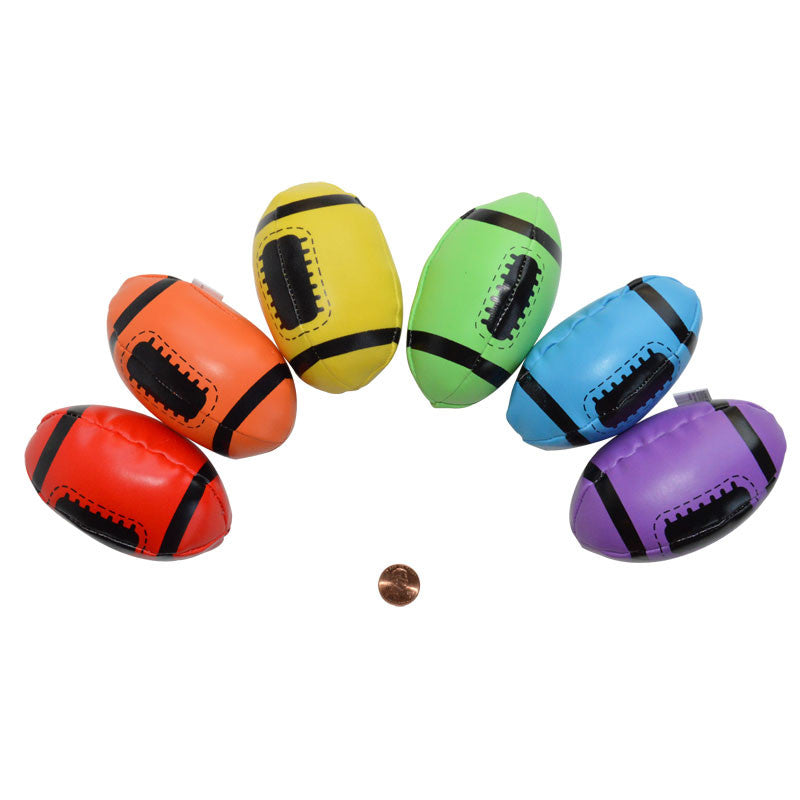 Colorful Mini Foam Footballs (24 total footballs in 2 bags) $1.02 each