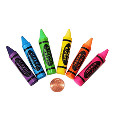 Rubber Crayon Erasers (144 total erasers in 2 bags) 20?› each