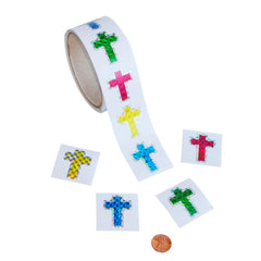 Prism Cross Sticker Roll (100/roll) 4?› each