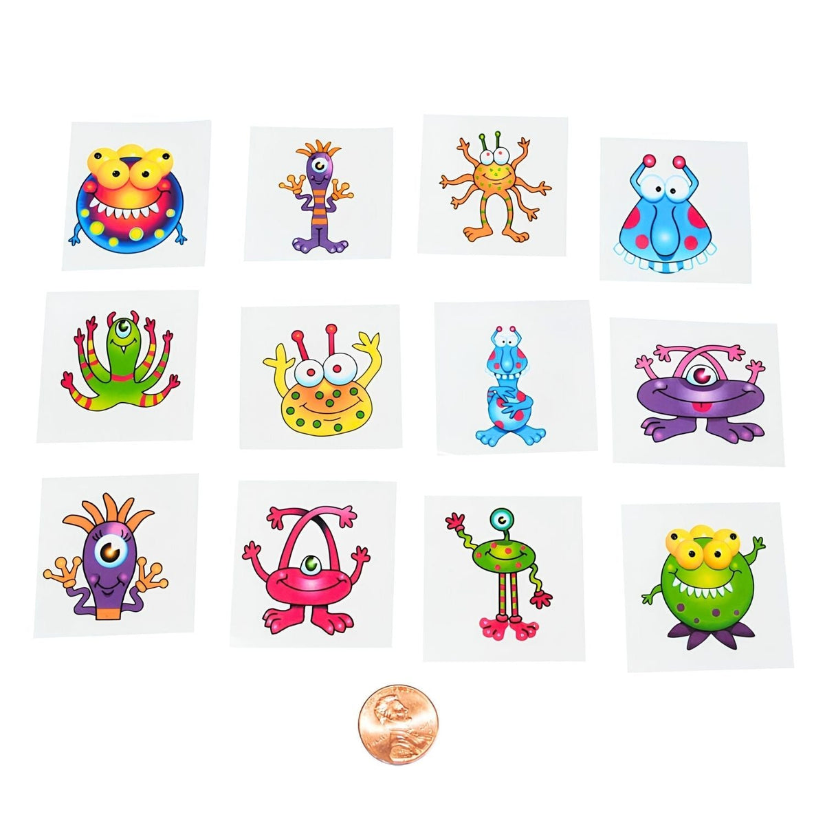Monster Removable Tattoos (144 total tattoos in 2 bags) 6?› each
