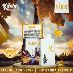 Kream City French Cookies (Industrial hemp derived) Liquid Hash Rosin+THCP-O+THCA-X+THCA-P, 7Gram Disposable Box of 5