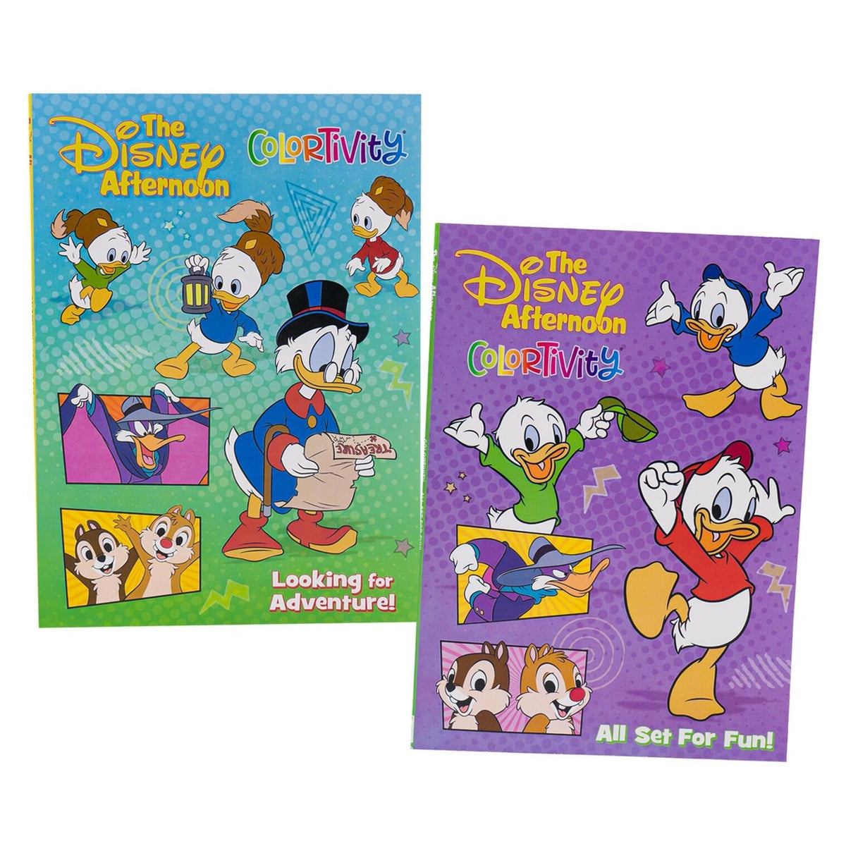 Disney DuckTales: The Disney Afternoon Coloring Booksƒ?? 64 Pages Set of 2 Coloring Books