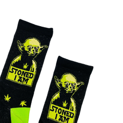 I Am Stoned Socks Fits All, 70% Cotton, 25% Spandex, 5% Elastic