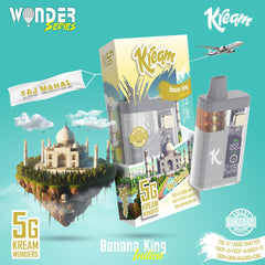 Banana King THC-A Square , 5Gram Disposable Box of 5