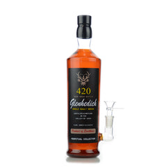 12" Glenhedich Liquor Bottle water pipe with 14mm male bowl