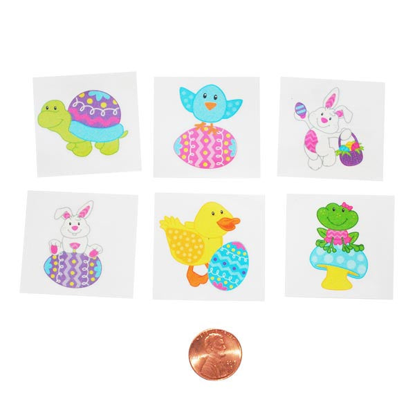 Easter Character Temporary Tattoos (144 total tattoos in 2 bags) 6?› each