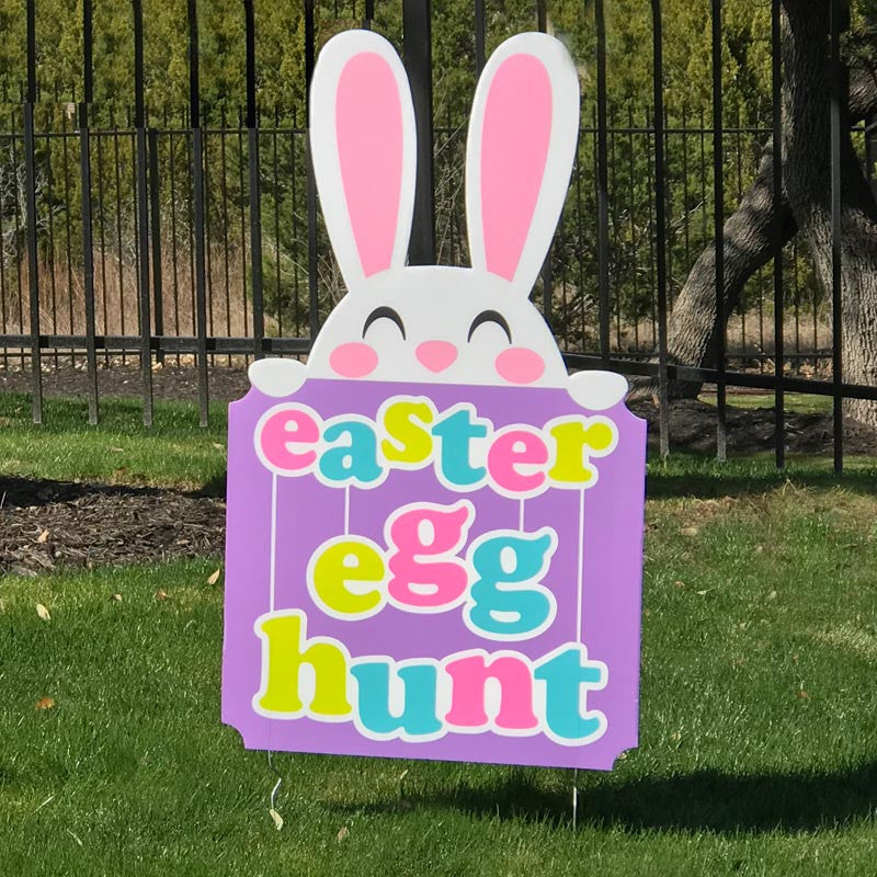 Easter Egg Hunt Sign - Fun Outdoor Sign