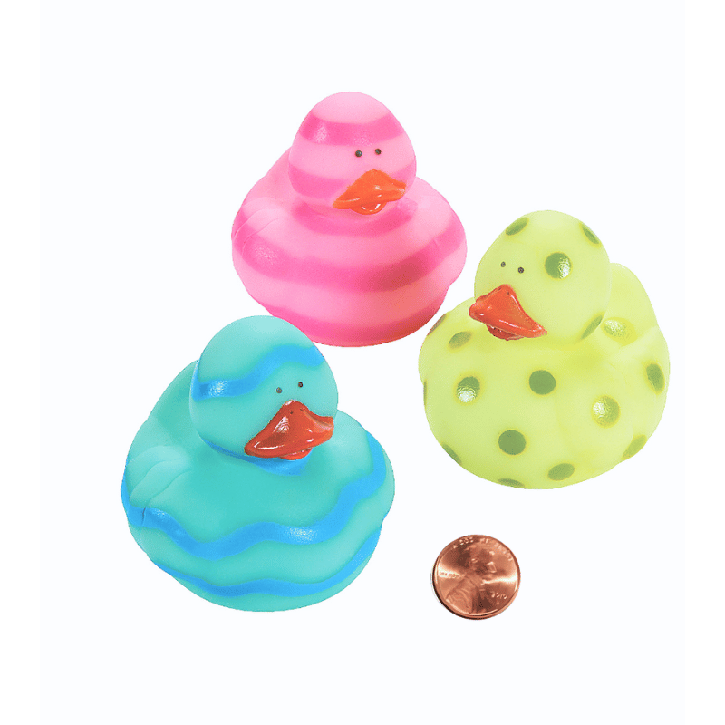Vinyl Easter Egg Painted Rubber Duckies (24 total ducks in 2 bags) 56?› each