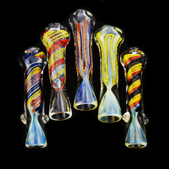 3.5" Multi-Color Glass Chillum One Hitter