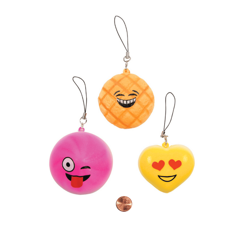 Emoji Squishies with Loop (24 total squishies in 2 bags) $1.48 each