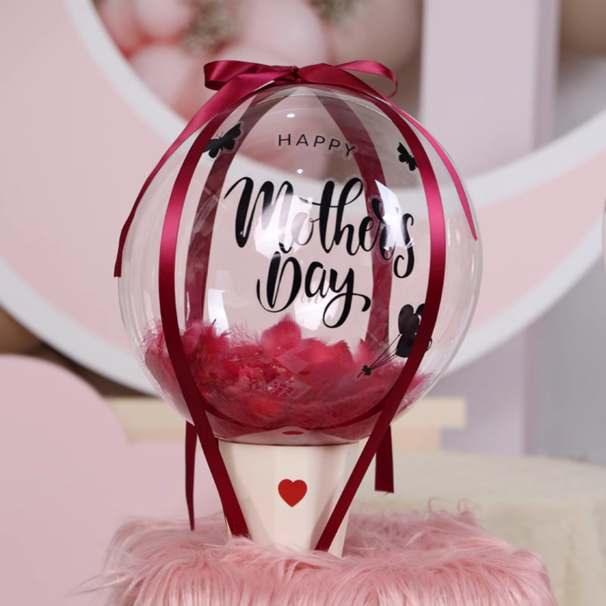 1607BA INS Flower Pot Balloon Decoration Kids Birthday 100 Days Old One Year Old Banquet Table Valentine's Day Women's Day Creative Gift