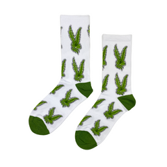PEACE LEAF Socks Fits All, 70% Cotton, 25% Spandex, 5% Elastic