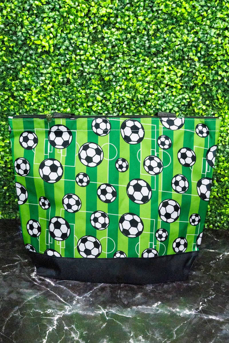 NGIL Here For The Goals with Black Trim Tote Bag