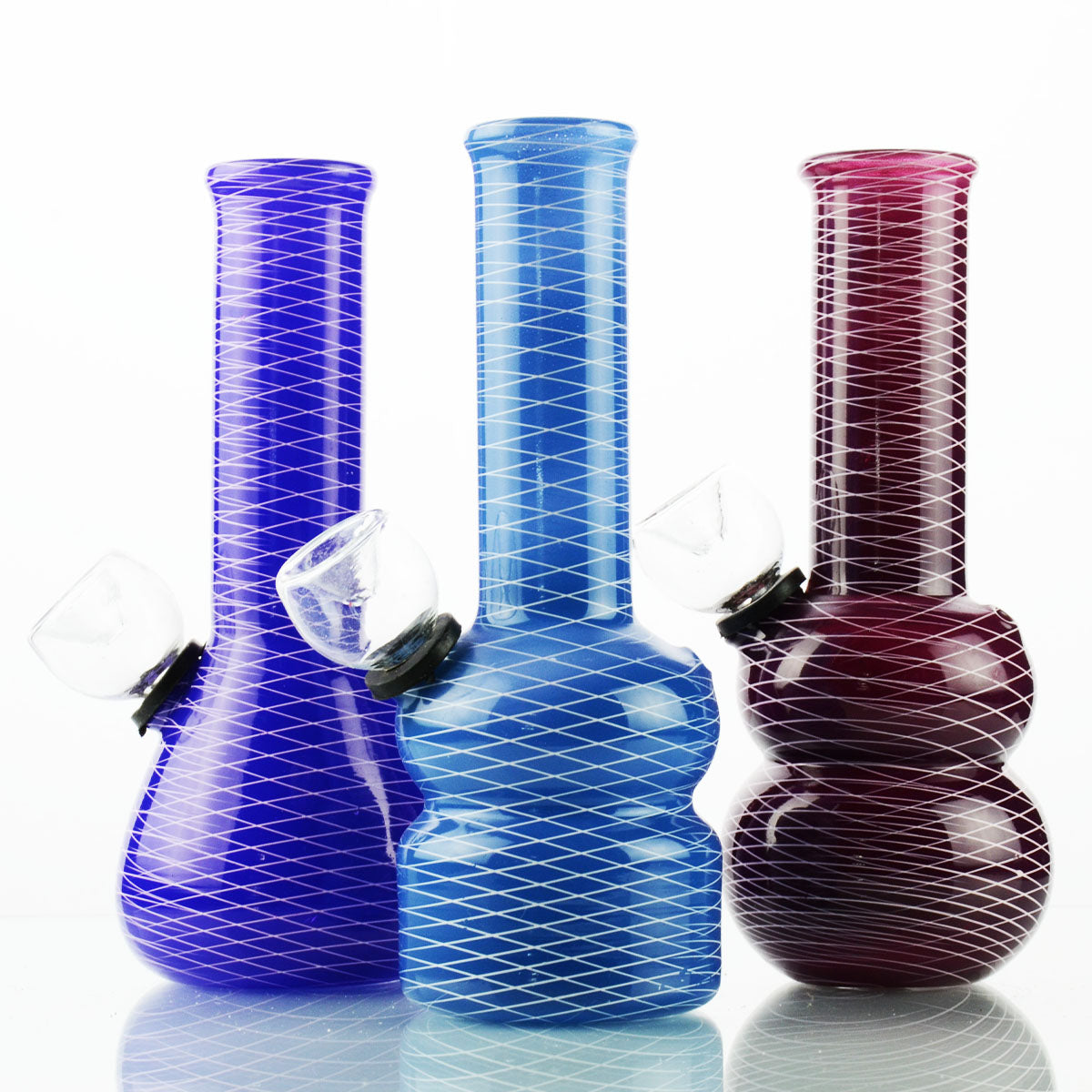 5" Mini Color Bong with Net Design