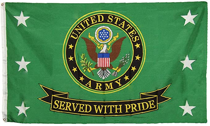 us ARMY SERVED WITH PRIDE 3' X 5' military FLAG (Sold by the piece)
