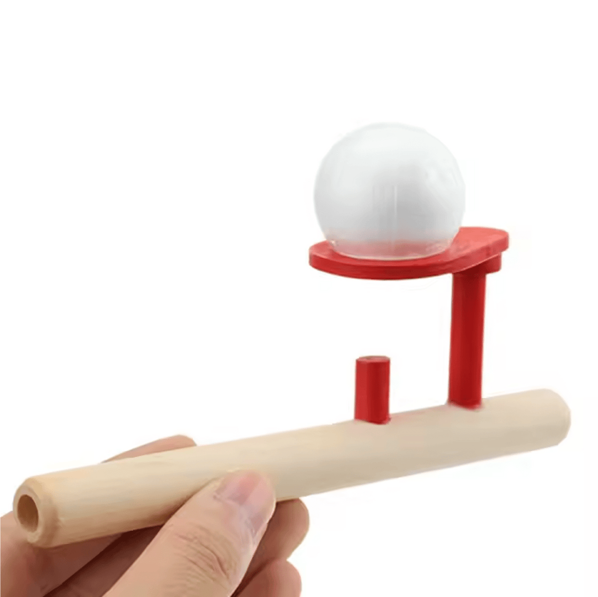 Floating Ball Pipe Game for Kids ƒ?? Wooden Blow Pipe Toy