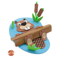 Foam 3D Floating Beaver (24 total crafts in 2 bags) 82?› each