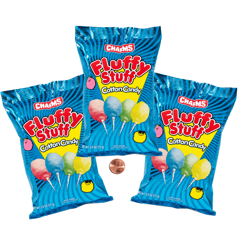Charms?? Fluffy Stuff?? Fruit Cotton Candy Packs (24/box) $1.85 each