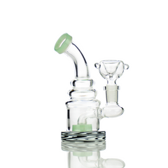 6" Wig Wag Base Water Pipe with 14mm Male Bowl